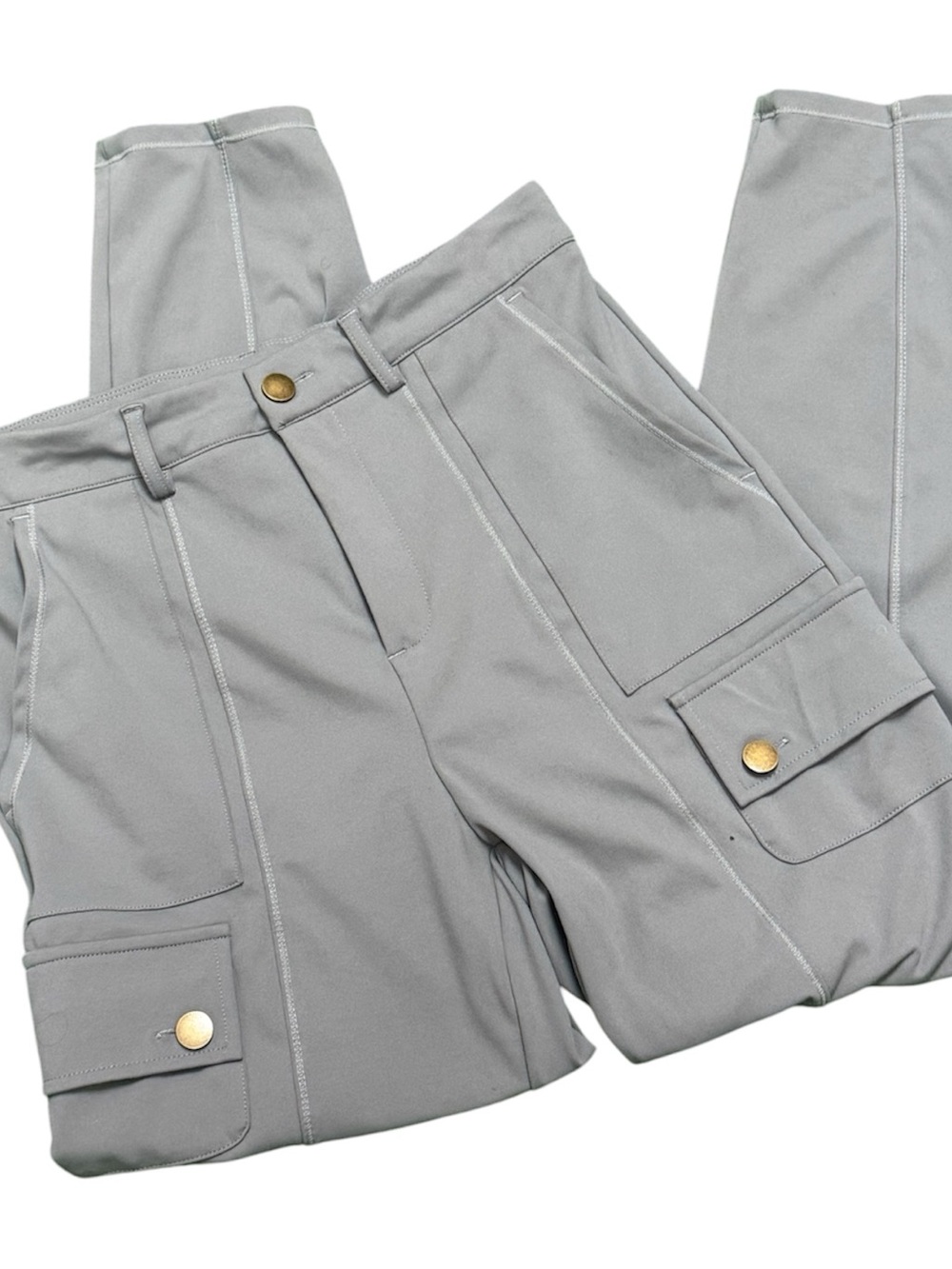 Halara Gray Cargo-Style Trousers M